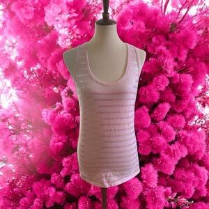 RUE21 Pink Fitted‎ Sleeveless Tank Top Sequined